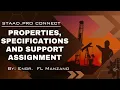 STAAD Pro Module 2 Properties Specifications and Support Assignments