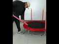 55-Inch 140cm Kids Trampoline with Safety Net - Easy Assembly Guide