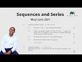 Grade 12 Mathematics Sequence and Series Past Exam Questions 2021 - Question 2