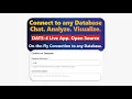 Connect to any database on-the-fly with Database AI and SQL Agent Live Open Source