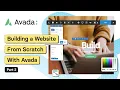 Building a Website From Scratch With Avada Part 2 - Menu Pages Header Footer
