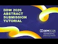 DDW 2026 Abstract Submission Tutorial