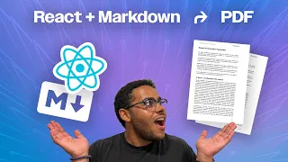 Use React and Markdown to make AMAZING PDFs