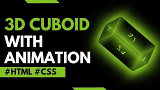 How to make 3d Css Cuboid in Html 3d Cube animation Css