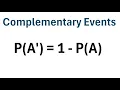 Probability What Are Complementary Events