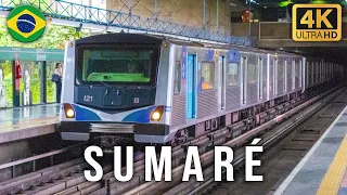 Sao Paulo, Brazil - Trains at Sumaré Station