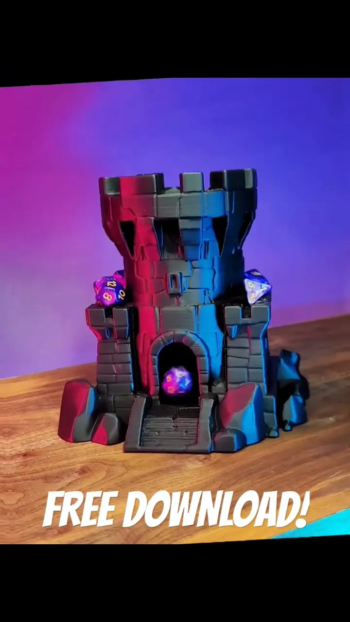 Simple Castle Dice Tower