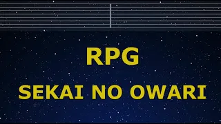 Karaoke RPG SEKAI NO OWARI No Guide Melody Instrumental Lyric Romanized 