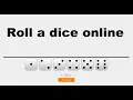 Online dice roller - How to Roll a dice without dices