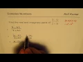 Realize to Find Real and Imaginary parts of Complex Number