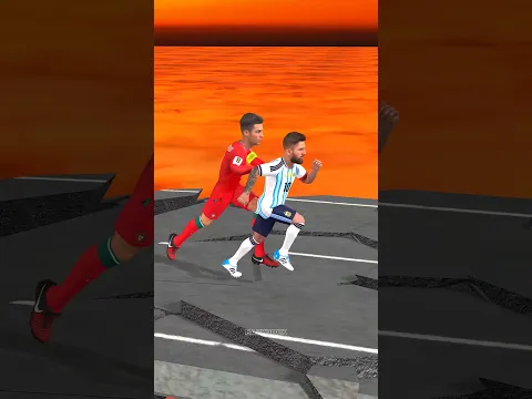 Ronaldo saves Messi, but Haaland... #shorts #animation