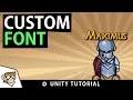 How to use a Custom Font with Text Mesh Pro in Unity Custom Texture Add effects in Photoshop