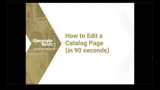 How to Edit a Catalog Page in 90 Seconds