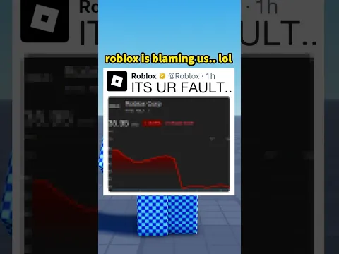 Roblox Is Blaming… US?!
