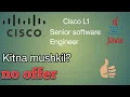 cisco java developer interview questions First Round Coding Round