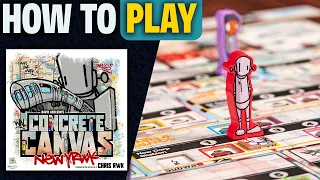 Concrete Canvas How to Play Learn to Play in 9 Minutes Area and Set Collection Board Game
