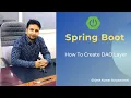 How to create DAO in Spring Boot Spring boot project from scratch with postgres database - Part6