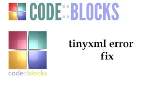 Tinyxml error codeblocks fix error 239