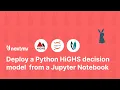 Deploy your HiGHS Python model as an app from a Jupyter Notebook