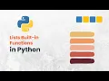 Python Built in Lists Functions Made Super Easy for Beginners