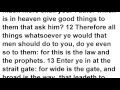 Matthew 7 KJV Read Along Bible with Scrolling Text