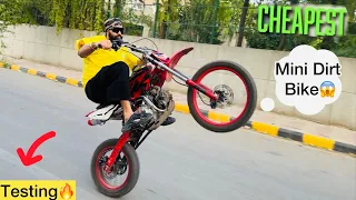 Cheapest Mini Dirt Bike testing😱only 15000/-
