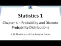 4 10 Statistics - Return of the Roulette Game