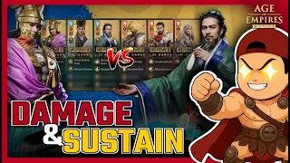 how i beat stronger players with this pyrrhus build full guide and details age of empires mobile