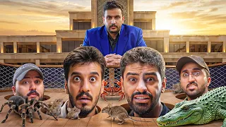 اخر شخص ينزل راسه يفوز🏆 ! (فريق الجزيرة ضد 25🔥😨)