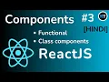 React js Tutorial Functional Components Explained HINDI - Part