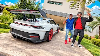 VISITEI A MANSÃO MILIONARIA DO MEU AMIGO COM O GT3RS