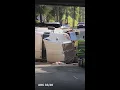 Overturned 18-wheeler in Birmingham