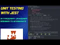 Unit testing with Jest in Typescript beginner to intermediate