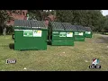 Dumpsters arrive at recycling drop-off sites some concerned for local parks
