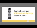 How to Program a GE Universal Remote Without Codes