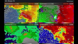 2019 Dayton OH Tornadoes Multi-Panel Radar