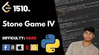 Stone Game IV Leet code 1510 Theory explained Python code