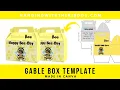 Gable Box Tutorial How To Design Assemble Gable Box Template Custom Party Favors Canva Tutorial