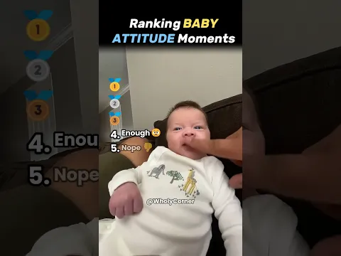 Ranking FUNNIEST Babies With ATTITUDE 😂 #shorts