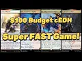 The 100 Budget CEDH Challenge MTG Commander Gameplay - Rowan Kraum Gilarna Derevi Svella