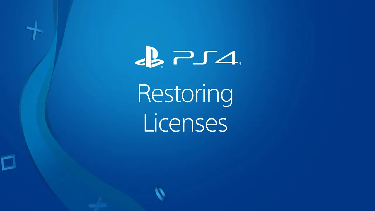 استعادة التراخيص لمشتريات PlayStation store