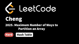 LeetCode 2025 Maximum Number of Ways to Partition an Array