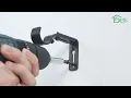 L shaped Curtain Rod Brackets Adjustable Drapery Holders Hooks