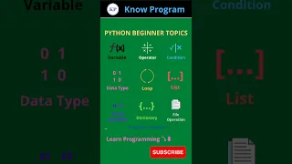 Python Beginners Topics