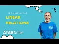 Linear Relations Review VCE Methods 1 2