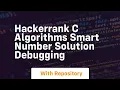Hackerrank c algorithms smart number solution debugging