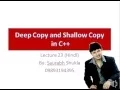 Lecture 23 Deep Copy and Shallow Copy in C