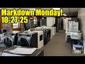 Markdown Monday 10-27-25 Check out the newest Scratch Dent Appliances at The Lucky Penny