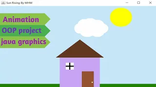 Sun Rising Java project GUI animation Graphics