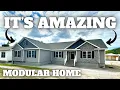 TOTALLY WORTH the TRIP to tour this NEW AMAZING modular home Prefab House Tour